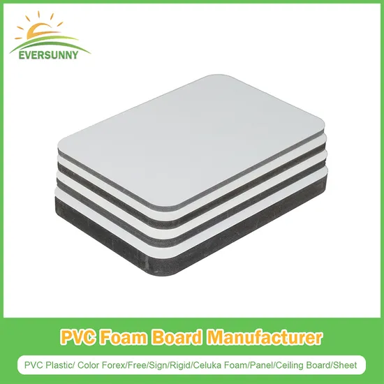 Jinbao Panel China Printing White Color 18mm 16mm 15mm Decorative Wall Weight Wood Plastic 10mm Sintra Foamed Celuka Sheet Free PVC Foam Board